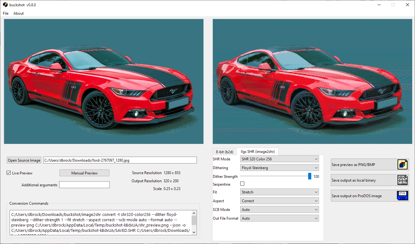 buckshot v0.8.0 on Windows